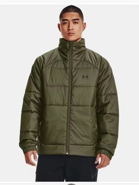 Under Armour Olive Green Men's Insulated Puffer Jacket